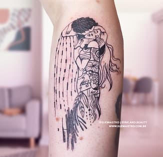 Tatuagem_de_Casal_O_Beijo_Klimt_SueMaistro