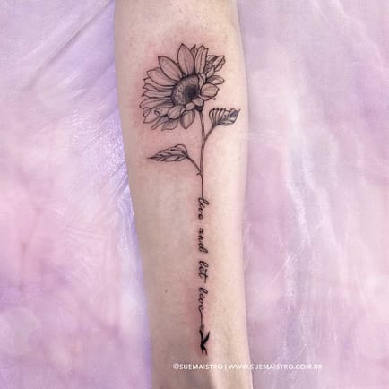 Tatuagem_girassol_frase_SueMaistro