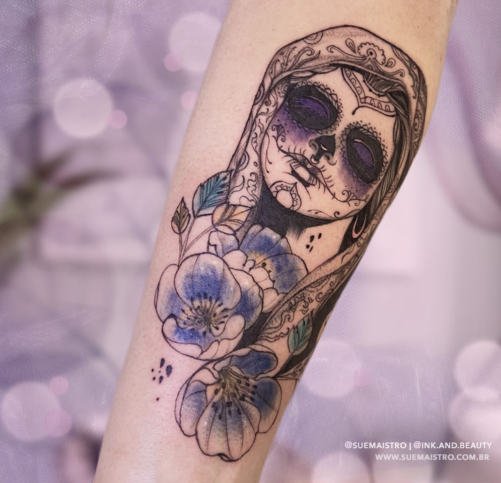 tatuagem de catrina Sue Maistro